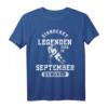 Eishockey Legenden sind im September geboren T-Shirt – Perfektes Retro Geburtstagsgeschenk für Fans, Spieler & Trainer
