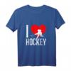 Ich liebe Eishockey & Inlinehockey Spieler T-Shirt – Lustiges Hockey Geschenk für Fans, Spieler & Familien zum Geburtstag, Weihnachten & Vatertag