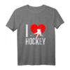 Ich liebe Eishockey & Inlinehockey Spieler T-Shirt – Lustiges Hockey Geschenk für Fans, Spieler & Familien zum Geburtstag, Weihnachten & Vatertag