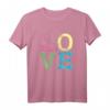 Damen Schlittschuh Eiskunstlauf Eislaufen LOVE Geschenk T-Shirt – Klassisch geschnitten, perfekt für Eiskunstlauf-Fans