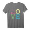 Damen Schlittschuh Eiskunstlauf Eislaufen LOVE Geschenk T-Shirt – Klassisch geschnitten, perfekt für Eiskunstlauf-Fans