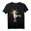 Reh beim Eislaufen HapMonkey Wintersport T-Shirt - Lustiges Tiermotiv für Damen, Herren & Kinder