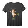Reh beim Eislaufen HapMonkey Wintersport T-Shirt - Lustiges Tiermotiv für Damen, Herren & Kinder