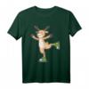 Reh beim Eislaufen HapMonkey Wintersport T-Shirt - Lustiges Tiermotiv für Damen, Herren & Kinder