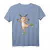 Reh beim Eislaufen HapMonkey Wintersport T-Shirt - Lustiges Tiermotiv für Damen, Herren & Kinder