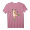 Reh beim Eislaufen HapMonkey Wintersport T-Shirt - Lustiges Tiermotiv für Damen, Herren & Kinder