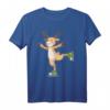 Reh beim Eislaufen HapMonkey Wintersport T-Shirt - Lustiges Tiermotiv für Damen, Herren & Kinder