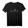 Herzschlag EKG Eiskunstlauf T-Shirt für Frauen & Kinder – Lustiges Sport Fun Shirt als Geschenk zu Weihnachten, Ostern & Geburtstag