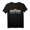 Santa Cruz CA Kalifornien - Retro Surfer T-Shirt im Vintage 70er/80er Stil für Sommer, Strand & Urlaub