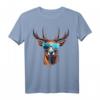 Hirsch Trachtenshirt für Herren, Damen & Kinder - Lässiges bayrisches T-Shirt für Oktoberfest, Volksfest & Bergsteiger, Jäger & Wanderer