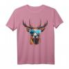 Hirsch Trachtenshirt für Herren, Damen & Kinder - Lässiges bayrisches T-Shirt für Oktoberfest, Volksfest & Bergsteiger, Jäger & Wanderer