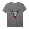Hirsch Trachtenshirt für Herren, Damen & Kinder - Lässiges bayrisches T-Shirt für Oktoberfest, Volksfest & Bergsteiger, Jäger & Wanderer
