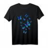 Blauer Schmetterling Kunst Garten T-Shirt – Buntes Design für Naturliebhaber und Gartenfreunde