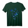 Blauer Schmetterling Kunst Garten T-Shirt – Buntes Design für Naturliebhaber und Gartenfreunde