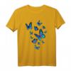 Blauer Schmetterling Kunst Garten T-Shirt – Buntes Design für Naturliebhaber und Gartenfreunde