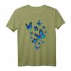 Blauer Schmetterling Kunst Garten T-Shirt – Buntes Design für Naturliebhaber und Gartenfreunde