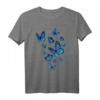 Blauer Schmetterling Kunst Garten T-Shirt – Buntes Design für Naturliebhaber und Gartenfreunde