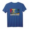 Santa Cruz CA California T-Shirt – Surf, Strand & Vintage Design für Damen und Herren, Perfekt für Urlaub, Sommer & Surfer-Style