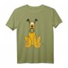 HapMonkey Mickey Mouse Pluto The Dog Portrait T-Shirt - Offiziell lizenziertes Disney Fan-Shirt für Mickey Mouse Fans
