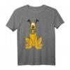 HapMonkey Mickey Mouse Pluto The Dog Portrait T-Shirt - Offiziell lizenziertes Disney Fan-Shirt für Mickey Mouse Fans