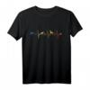 Herzschlag Jäger Retro EKG Jagd - Wildschwein, Fuchs, Hirsch T-Shirt für Jäger & Jägerinnen