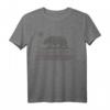 California Republic Bear Flag White Vintage Graphic T-Shirt – Trendiges Kalifornien-Design