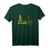 Mäht in Germany Rasenmähen Herzschlag Garten & Gartenarbeit T-Shirt – Lustiges Geschenk für Gärtner, Landschaftsbauer und Gartenliebhaber