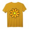 Happy Orange Daisy 60er/70er Retro Hippie T-Shirt für Blumenliebhaber, Gärtner & Boho-Mode Fans