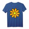 Happy Orange Daisy 60er/70er Retro Hippie T-Shirt für Blumenliebhaber, Gärtner & Boho-Mode Fans