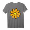 Happy Orange Daisy 60er/70er Retro Hippie T-Shirt für Blumenliebhaber, Gärtner & Boho-Mode Fans