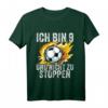 Kinder 9 Jahre Junge Fußball T-Shirt - Geburtstagsspruch 'Ich bin 9 und nicht zu stoppen' für den 9. Geburtstag, Neffe, Sohn, Patenkind
