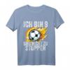 Kinder 9 Jahre Junge Fußball T-Shirt - Geburtstagsspruch 'Ich bin 9 und nicht zu stoppen' für den 9. Geburtstag, Neffe, Sohn, Patenkind