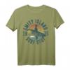 HapMonkey Surf Shop T-Shirt mit Retro Logo - Amity Island Surf Shop, Lizenzierte Strand- und Surf-Motive