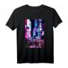 Vaporwave T-Shirt mit Tokyo Nachtszene und Lichtern – Stylische Streetwear für Japan-Fans und Touristen