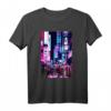 Vaporwave T-Shirt mit Tokyo Nachtszene und Lichtern – Stylische Streetwear für Japan-Fans und Touristen
