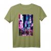 Vaporwave T-Shirt mit Tokyo Nachtszene und Lichtern – Stylische Streetwear für Japan-Fans und Touristen