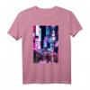 Vaporwave T-Shirt mit Tokyo Nachtszene und Lichtern – Stylische Streetwear für Japan-Fans und Touristen