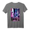 Vaporwave T-Shirt mit Tokyo Nachtszene und Lichtern – Stylische Streetwear für Japan-Fans und Touristen