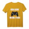 Ich Liebe Es Wenn Meine Frau Mich Zocken Lässt Gamer Partner T-Shirt – Lustiges Geschenk für Ehemann, Freund & Verlobten zum Valentinstag & Geburtstag