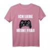 Ich Liebe Es Wenn Meine Frau Mich Zocken Lässt Gamer Partner T-Shirt – Lustiges Geschenk für Ehemann, Freund & Verlobten zum Valentinstag & Geburtstag