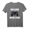 Ich Liebe Es Wenn Meine Frau Mich Zocken Lässt Gamer Partner T-Shirt – Lustiges Geschenk für Ehemann, Freund & Verlobten zum Valentinstag & Geburtstag