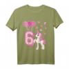 Kinder 6. Geburtstag Mädchen Pferd & Einhorn T-Shirt – Geburtstagsdeko, Outfit & Geschenkidee für 6-Jährige mit Luftballons & Herz Deko