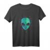 Alien Kopf Sternennachthimmel Geschenk Fun T-Shirt - Lustiges Sci-Fi T-Shirt für Alien, Weltraum, Galaxie & UFO Fans