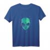 Alien Kopf Sternennachthimmel Geschenk Fun T-Shirt - Lustiges Sci-Fi T-Shirt für Alien, Weltraum, Galaxie & UFO Fans