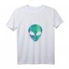 Alien Kopf Sternennachthimmel Geschenk Fun T-Shirt - Lustiges Sci-Fi T-Shirt für Alien, Weltraum, Galaxie & UFO Fans