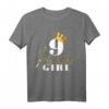 Geburtstags T-Shirt für Mädchen, 9. Geburtstag – Prinzessin Happy Birthday Shirt in Rosa für Neunjährige, Perfektes Geschenk für Tochter, Nichte & Freunde