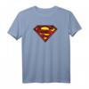 Superman Charcoal Shield T-Shirt - Offiziell lizenzierter DC Comics Superhelden Fanartikel für Erwachsene, Kinder & Damen