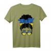 Ukraine Girl Solidaritäts-T-Shirt mit Flagge und Friedenstaube – Für Unterstützung & Frieden in Europa