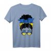 Ukraine Girl Solidaritäts-T-Shirt mit Flagge und Friedenstaube – Für Unterstützung & Frieden in Europa
