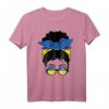 Ukraine Girl Solidaritäts-T-Shirt mit Flagge und Friedenstaube – Für Unterstützung & Frieden in Europa
